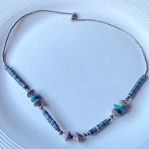 Sterling and turquoise necklace